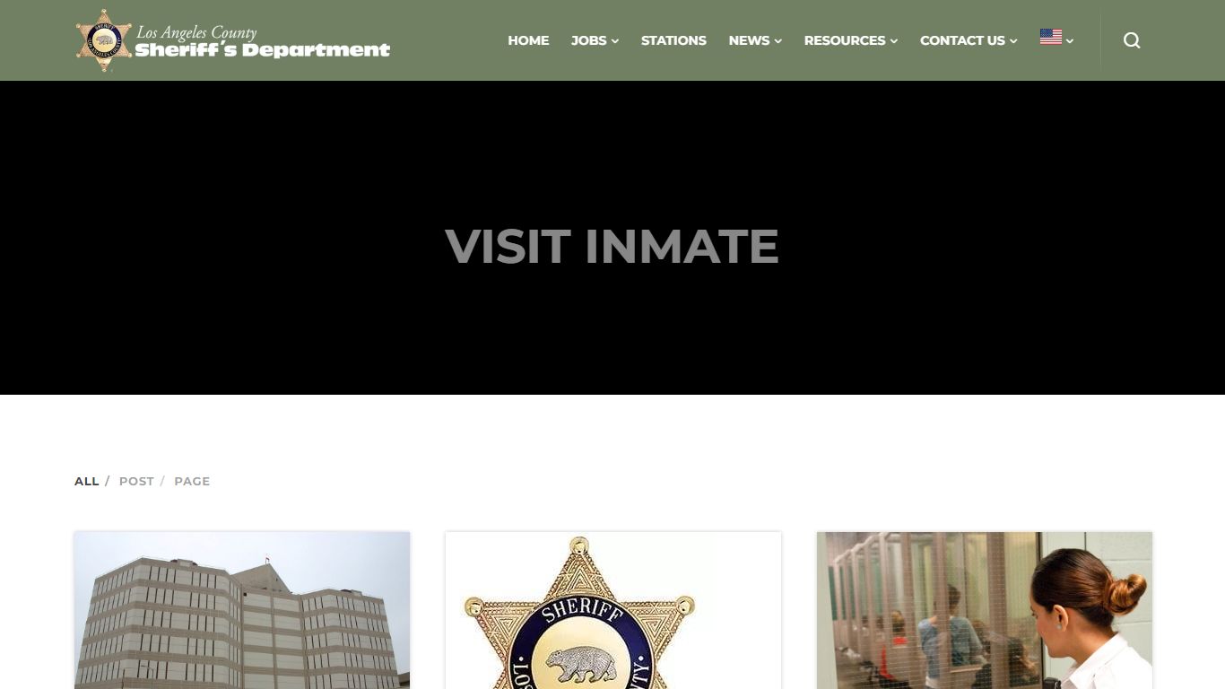 Visit inmate - Los Angeles County Sheriff's Department